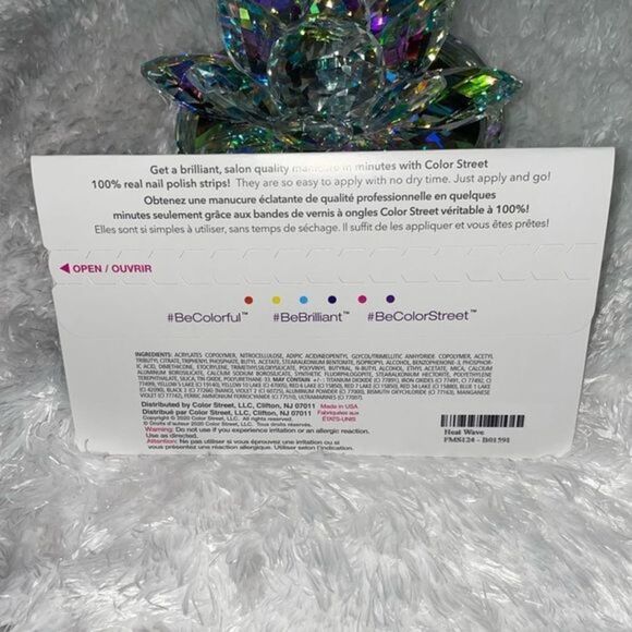 Color Street - LIMITED RETIRED SET - “Heat Wave”, orange, flash of gold glitter - Picture 8 of 10